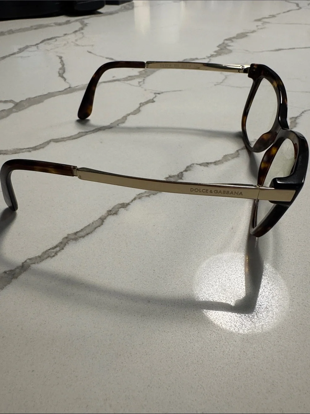 Dolce & Gabbana Brown Tortoise Cat Eye Glasses- prescription lenses with MK case - Picture 9 of 9